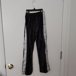 Black and Silver Pants And  top With Hat and Glove